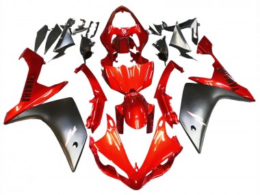 2007-2008 Yamaha YZF 1000 R1 Motorcycle Fairing - Red Matte Black UK Manufacturers