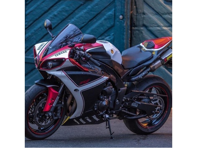 2009-2011 Yamaha YZF 1000 R1 Motorcycle Fairings - Red White Matte Black UK Manufacturers