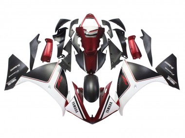 2009-2011 Yamaha YZF 1000 R1 Motorcycle Fairings - Red White Matte Black UK Manufacturers