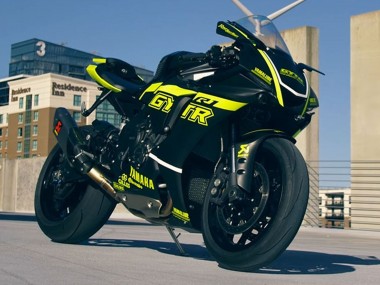 2020-2025 Yamaha YZF 1000 R1 Motorcycle Fairings - Glossy Black Fluorescent Yellow UK Manufacturers