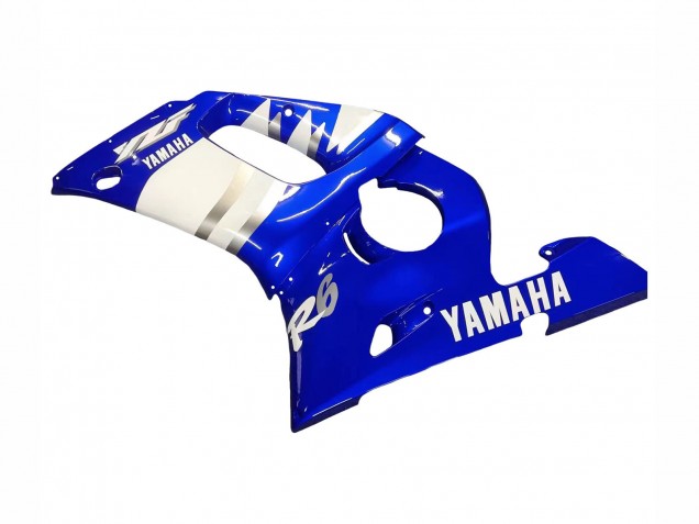1998-2002 Yamaha YZF 600 R6 Motorcycle Fairings - Blue White UK Manufacturers