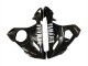 2006-2009 Yamaha YZF R6S Motorcycle Fairings - Glossy Black White Decals UK Manufacturers