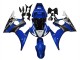2006-2009 Yamaha YZF R6S Motorcycle Fairings - Blue White Glossy Black Yamalube UK Manufacturers