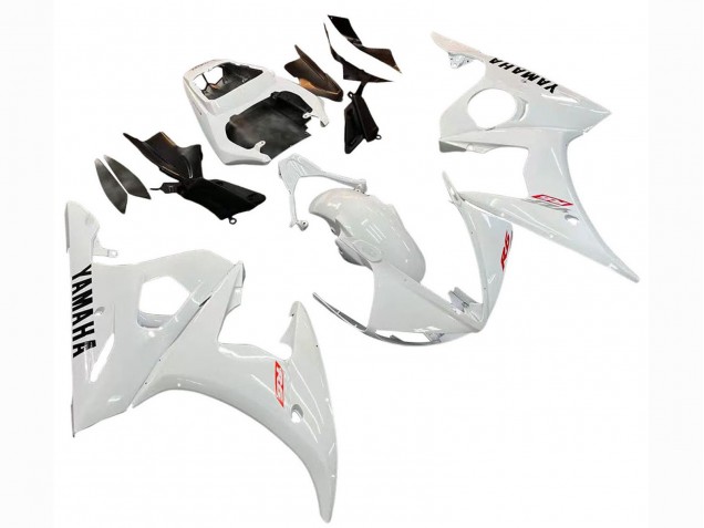 2003-2004 Yamaha YZF R6 Motorcycle Fairing - White UK Manufacturers