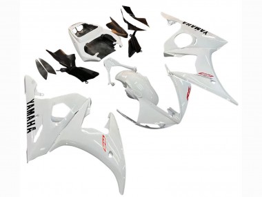2006-2009 Yamaha YZF R6S Motorcycle Fairing Kits - White UK Manufacturers