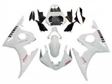 2006-2009 Yamaha YZF R6S Motorcycle Fairing Kits - White UK Manufacturers