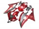 2008-2016 Yamaha YZF 600 R6 Motorcycle Fairings - Red Grey UK Manufacturers