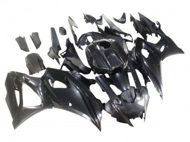 2021-2024 Yamaha YZF R7 Motorcycle Fairings - Black Carbon Fiber Carbon Fiber UK Manufacturers