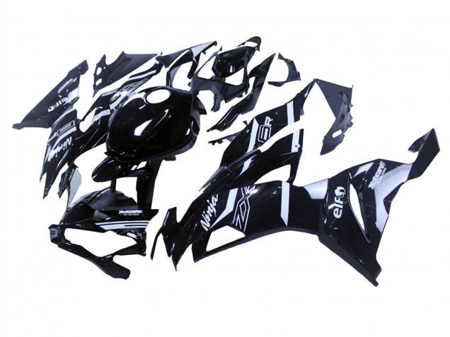 2019-2022 Kawasaki ZX6R Motorcycle Fairings - Glossy Black White UK Manufacturers