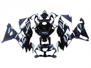 2019-2022 Kawasaki ZX6R Motorcycle Fairings - Glossy Black White UK Manufacturers