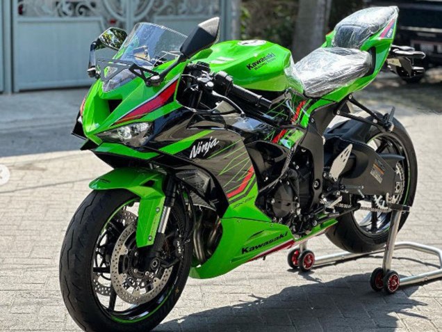 2019-2022 Kawasaki ZX6R Motorcycle Fairings - Green Glossy Black Red UK Manufacturers