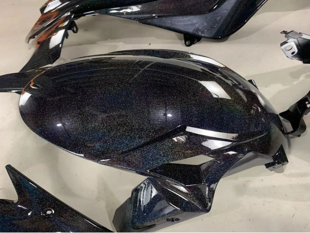 2019-2022 Kawasaki ZX6R Motorcycle Fairings - Black Rainbow UK Manufacturers