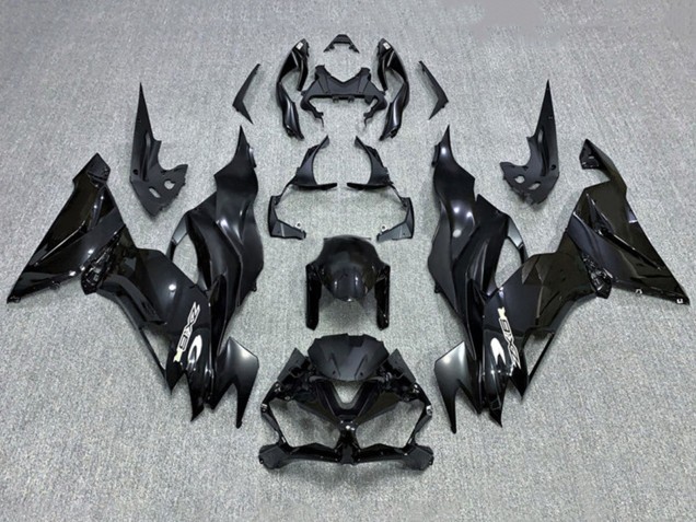 2019-2022 Kawasaki ZX6R Motorcycle Fairing - Glossy Black UK Manufacturers