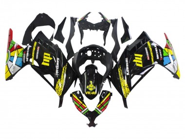2013-2024 Kawasaki EX300 Motorcycle Fairings - Glossy Black Yellow Red Green Blue White UK Manufacturers