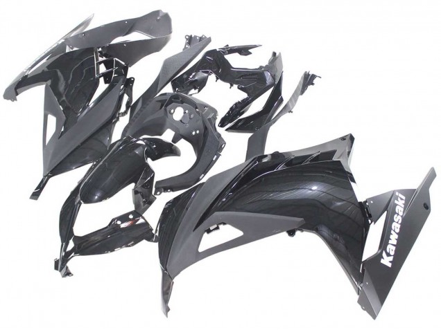 2013-2024 Kawasaki EX300 Motorcycle Fairings - Glossy Black UK Manufacturers