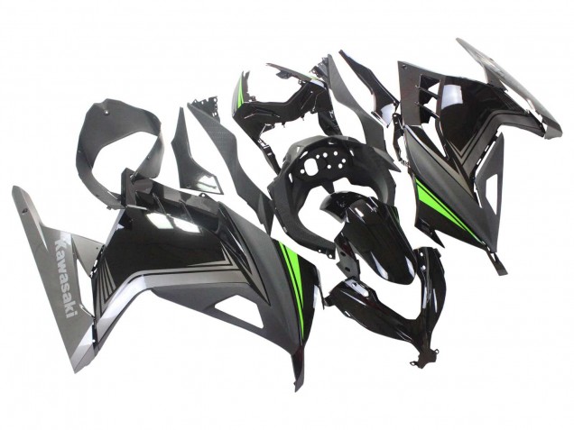 2013-2024 Kawasaki EX300 Motorcycle Fairings - Glossy Black Matte Black Green UK Manufacturers