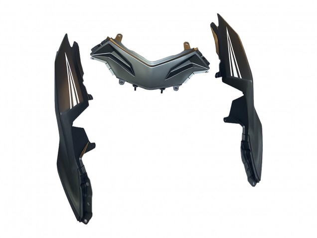 2013-2024 Kawasaki EX300 Motorcycle Fairings - Matte Black White Elf Snow UK Manufacturers