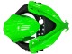 2013-2024 Kawasaki EX300 Motorcycle Fairings - Green Silver Black UK Manufacturers