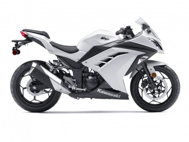 2013-2024 Kawasaki EX300 Motorcycle Fairings - White Black UK Manufacturers