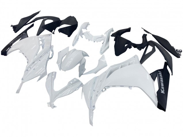2013-2024 Kawasaki EX300 Motorcycle Fairings - White Black UK Manufacturers