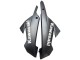 2013-2024 Kawasaki EX300 Motorcycle Fairings - White Black UK Manufacturers