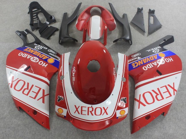 2000-2005 Aprilia RS125 Motorcycle Fairings - White Red Blue Xerox UK Manufacturers