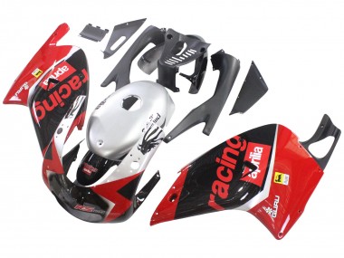2000-2005 Aprilia RS125 Motorcycle Fairings - Red Black Silver Racing UK Manufacturers