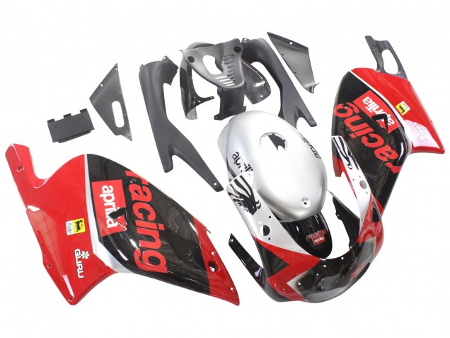2000-2005 Aprilia RS125 Motorcycle Fairings - Red Black Silver Racing UK Manufacturers
