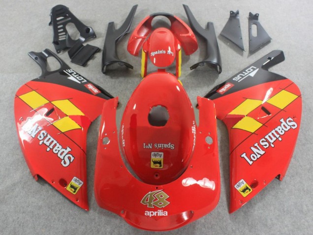 2000-2005 Aprilia RS125 Motorcycle Fairings - Red Yellow Black Spains No1 UK Manufacturers