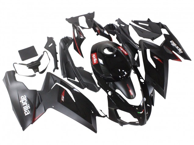 2006-2011 Aprilia RS125 Motorcycle Fairings - Glossy Black Red White Decal UK Manufacturers