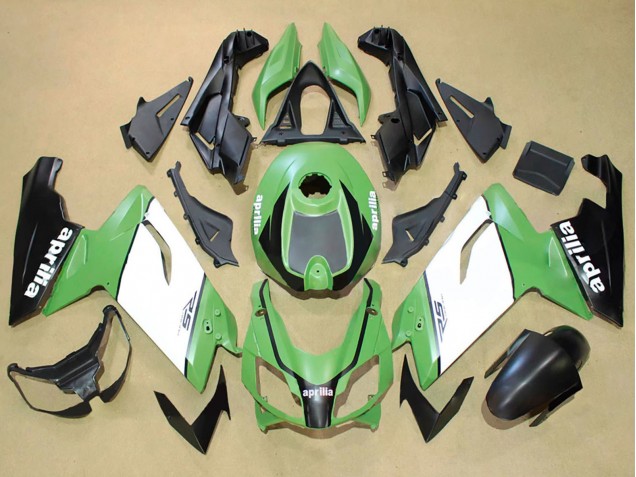 2006-2011 Aprilia RS125 Motorcycle Fairings - Green White Black UK Manufacturers