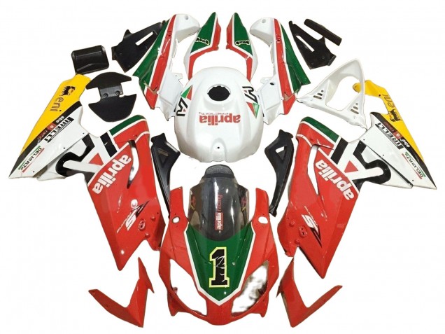 2006-2011 Aprilia RS125 Motorcycle Fairings - White Red Green UK Manufacturers