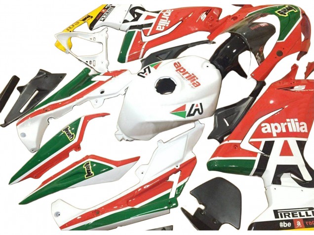2006-2011 Aprilia RS125 Motorcycle Fairings - White Red Green UK Manufacturers