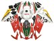 2006-2011 Aprilia RS125 Motorcycle Fairings - White Red Green UK Manufacturers