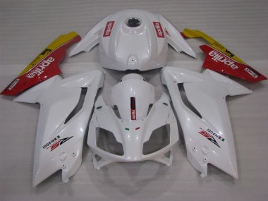 2006-2011 Aprilia RS125 Motorcycle Fairings - White Red Yellow UK Manufacturers