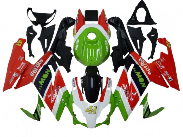 2006-2011 Aprilia RS125 Motorcycle Fairings - Green White Red Black UK Manufacturers