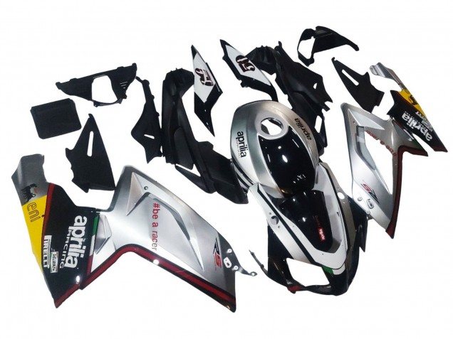 2006-2011 Aprilia RS125 Motorcycle Fairings - Silver Black UK Manufacturers