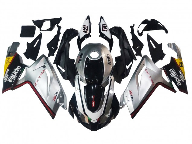 2006-2011 Aprilia RS125 Motorcycle Fairings - Silver Black UK Manufacturers