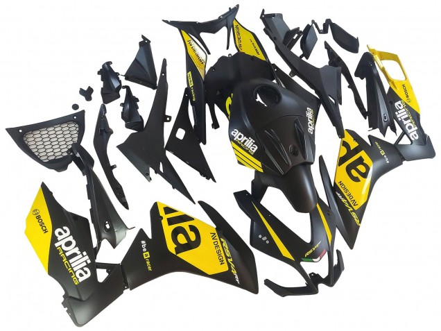 2012-2018 Aprilia RS4 50 125 Motorcycle Fairings - Yellow Matte Black UK Manufacturers
