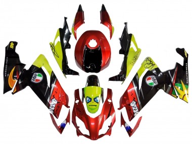 2012-2018 Aprilia RS4 50 125 Motorcycle Fairings - Red Yellow Glossy Black Shark UK Manufacturers