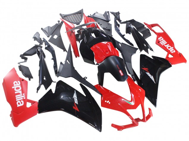 2012-2018 Aprilia RS4 50 125 Motorcycle Fairings - Red Glossy Black UK Manufacturers