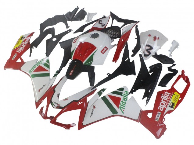 2012-2018 Aprilia RS4 50 125 Motorcycle Fairing Kits - White Red Green Yellow Alitalia UK Manufacturers