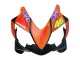 2004-2007 Honda CBR600 F4i Motorcycle Fairings - Matte Black Orange Rossi UK Manufacturers
