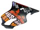 2004-2007 Honda CBR600 F4i Motorcycle Fairings - Matte Black Orange Rossi UK Manufacturers