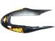 2004-2007 Honda CBR600 F4i Motorcycle Fairings - Matte Black Orange Rossi UK Manufacturers