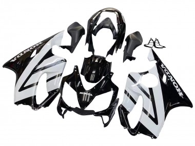 2004-2007 Honda CBR600 F4i Motorcycle Fairings - White Glossy Black UK Manufacturers