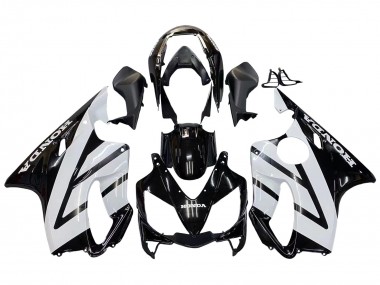 2004-2007 Honda CBR600 F4i Motorcycle Fairings - White Glossy Black UK Manufacturers