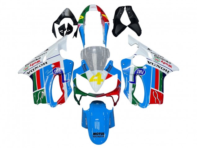 2004-2007 Honda CBR600 F4i Motorcycle Fairings - White Blue Green Red UK Manufacturers