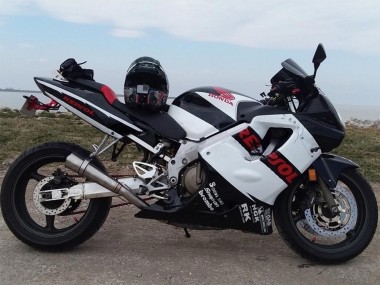2004-2007 Honda CBR600 F4i Motorcycle Fairings - White Glossy Black Red Repsol UK Manufacturers