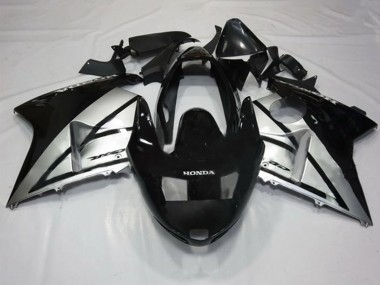 1996-2007 Honda CBR1100XX Blackbird Motorcycle Fairings - Silver Glossy Black UK Manufacturers